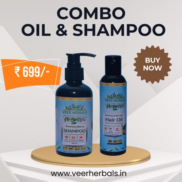 Veer Herbals Hair Care Combo – Shampoo & Hair Oil